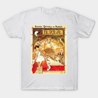 Ballet LE REVE 1890 Vintage Theater Advertisement Theophile Alexandre Steinlein T-Shirt